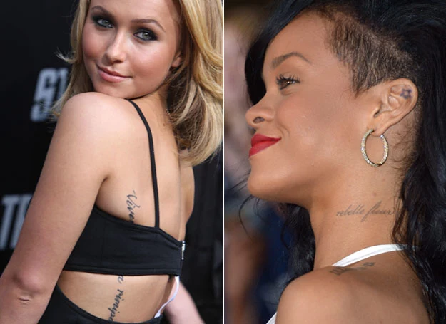 Hayden Panettiere i Rihanna - tym razem tatuaż to błąd