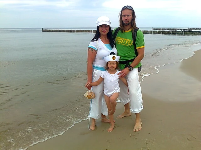 na plaży w Ustroniu Morskim na plaży w Ustroniu Morskim