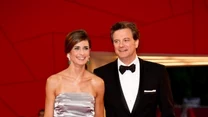 Aktor Colin Firth z żoną Livią Giuggioli