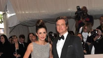 Aktor Colin Firth z żoną Livią Giuggioli