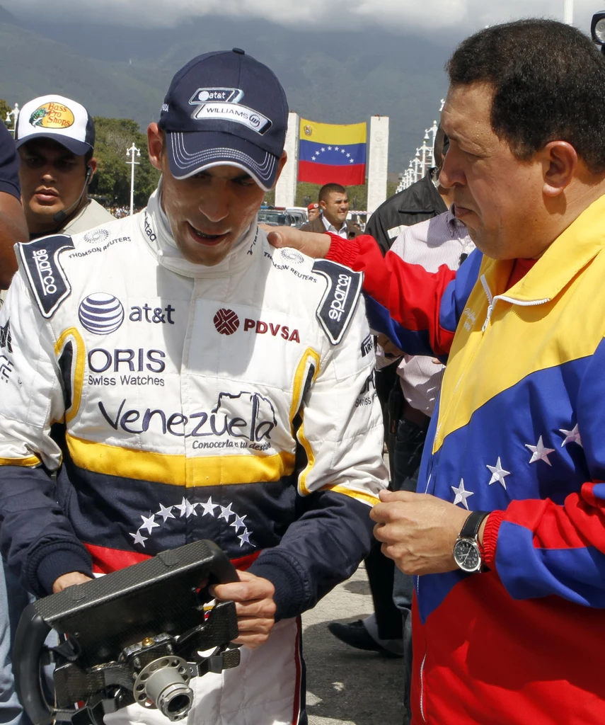 Pastor Maldonado i Hugo Chavez