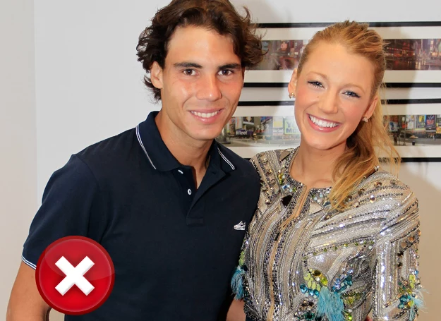 Blake na spotkanie ze znanym tenisistą, Nadalem, nie wybrała odpowiedniego fasonu