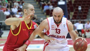 Marcin Gortat (z piłką)
