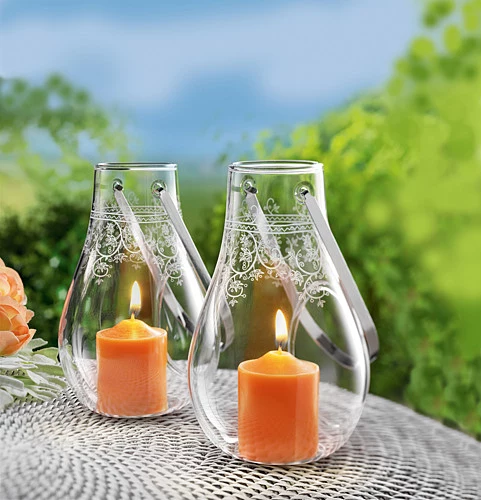 Szklane świeczniki "Eleganza", 2 sztuki/www.weltbild.pl