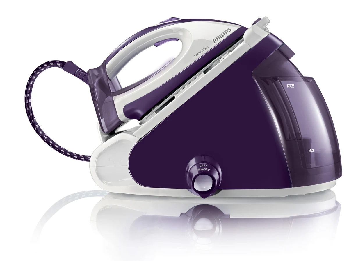 Żelazko Philips PerfectCare wybiera odpowiednią temperaturę do prasowanej tkaniny Żelazko Philips PerfectCare wybiera odpowiednią temperaturę do prasowanej tkaniny