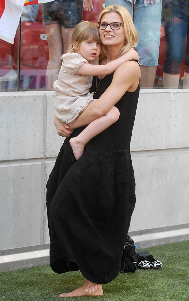 Anna Głogowska z córką Anna Głogowska z córką