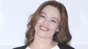 Magdalena Różczka podczas konferencji serialu "Lekarze"