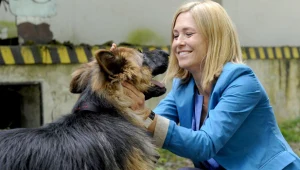 Dorota Naruszewicz na planie "Komisarza Aleksa" 