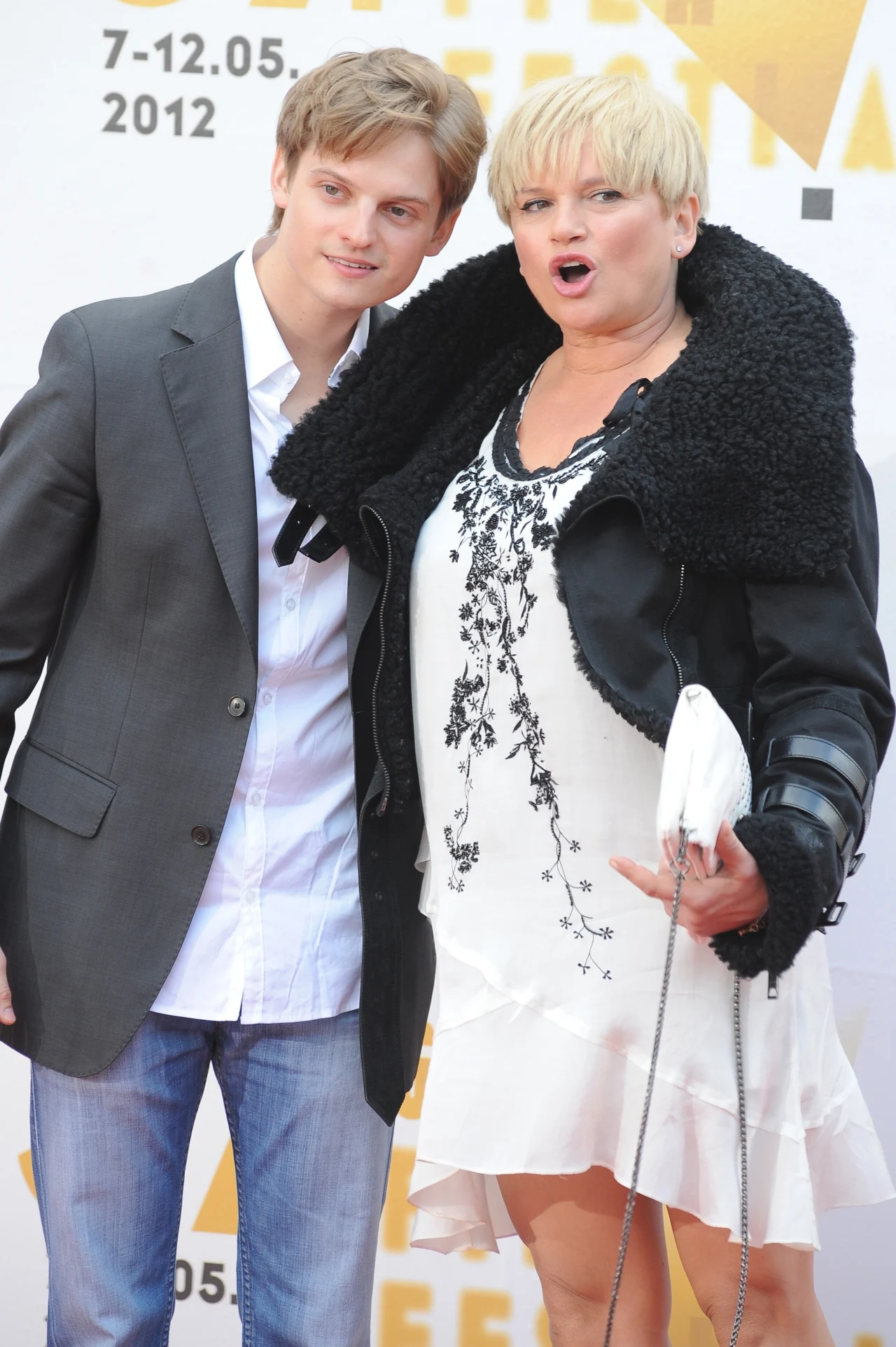 Katarzyna Figura z synem Aleksandrem Katarzyna Figura z synem Aleksandrem