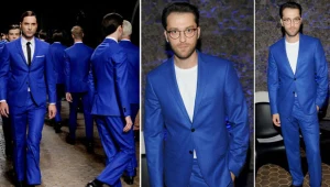 Filip Bobek na pokazie nowej kolekcji Vistuli pojawił się w garniturze z... nowej kolekcji Vistuli!