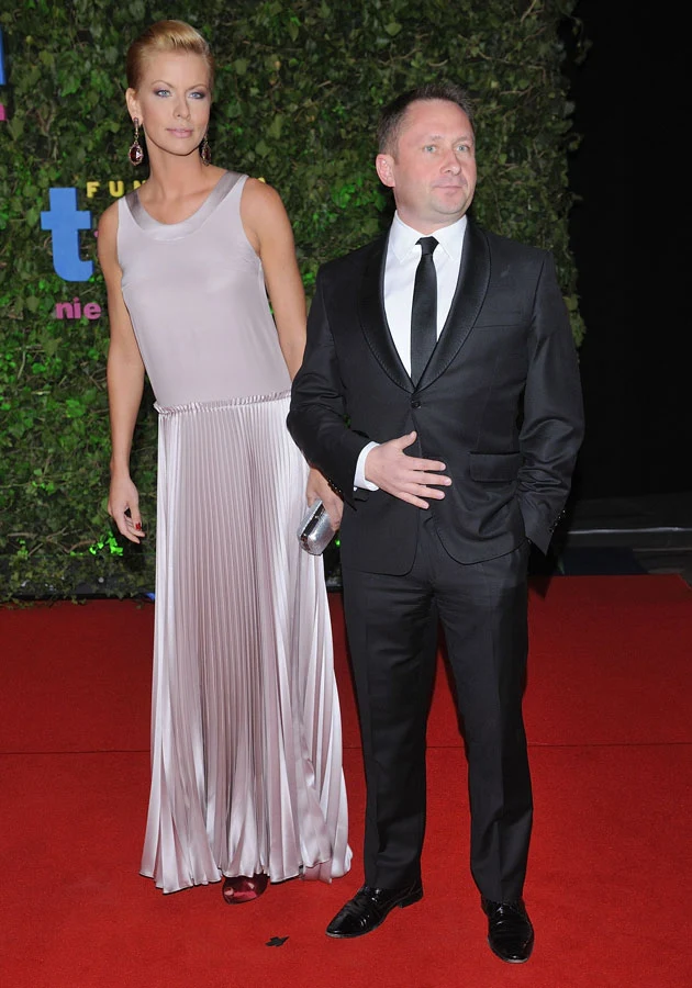 Na czerwonym dywanie Durczok pozował z koleżanką z pracy Anitą Werner Na czerwonym dywanie Durczok pozował z koleżanką z pracy Anitą Werner