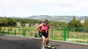 Justyna Kowalczyk podczas treningu w Zakopanem