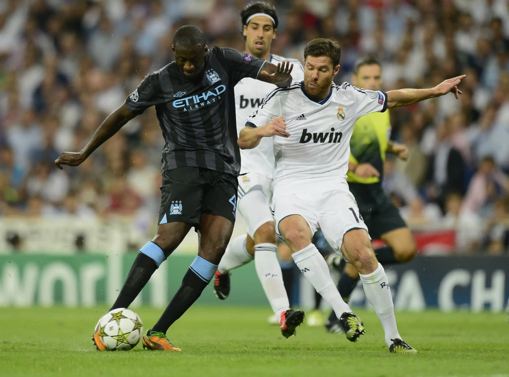 Yaya Toure w meczu Real Madryt - Manchester City Yaya Toure w meczu Real Madryt - Manchester City