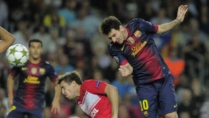 Lionel Messi strzela zwycięskiego gola