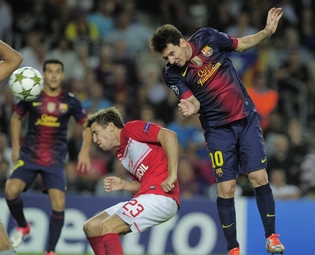 Lionel Messi zapewnił Barcelonie zwycięstwo nad Spartakiem Lionel Messi zapewnił Barcelonie zwycięstwo nad Spartakiem