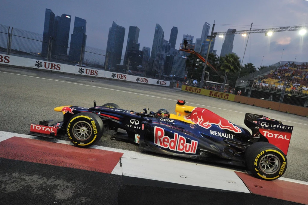 Sebastian Vettel na treningu Sebastian Vettel na treningu