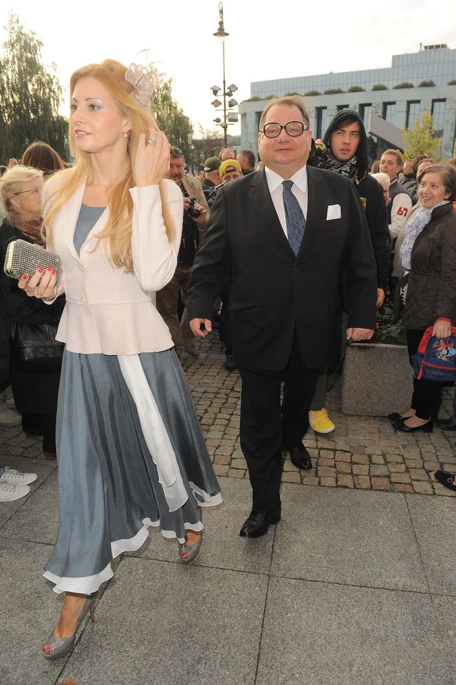 Ryszard Kalisz z żoną