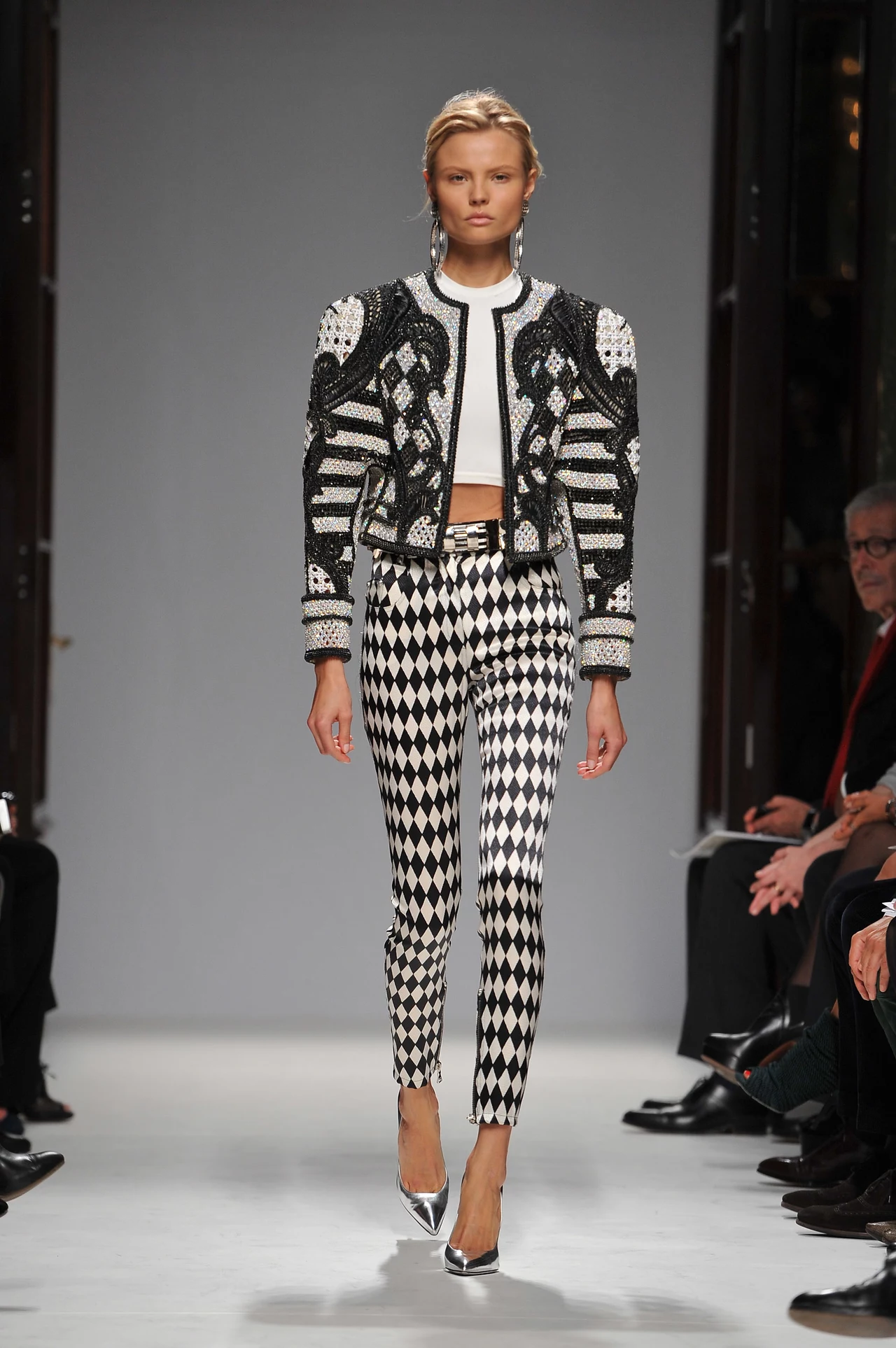 Magdalena Frąckowiak na pokazie Balmain Magdalena Frąckowiak na pokazie Balmain