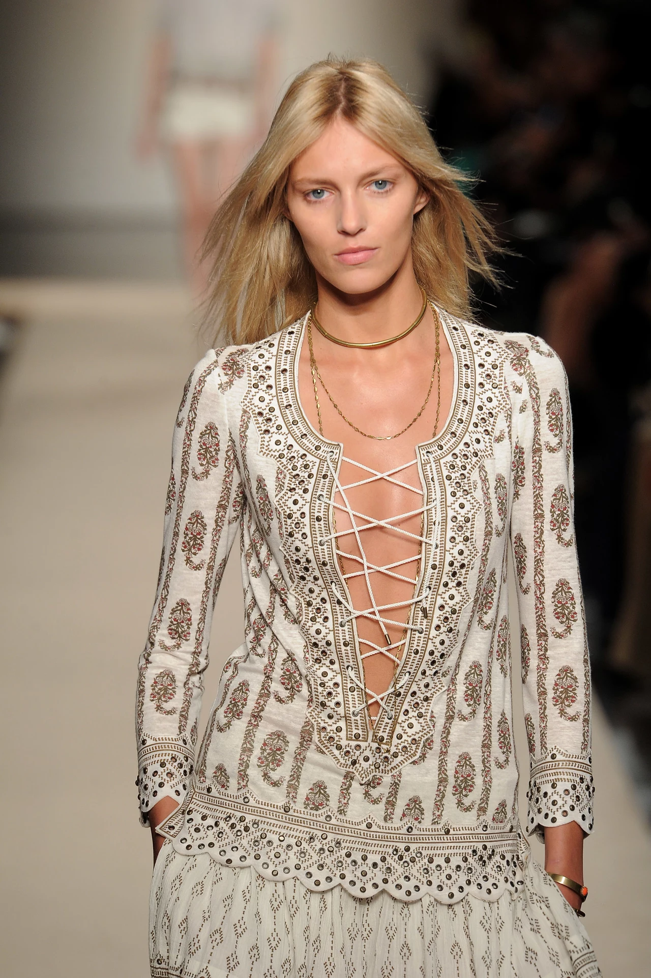 Anja Rubik na pokazie Marant Anja Rubik na pokazie Marant
