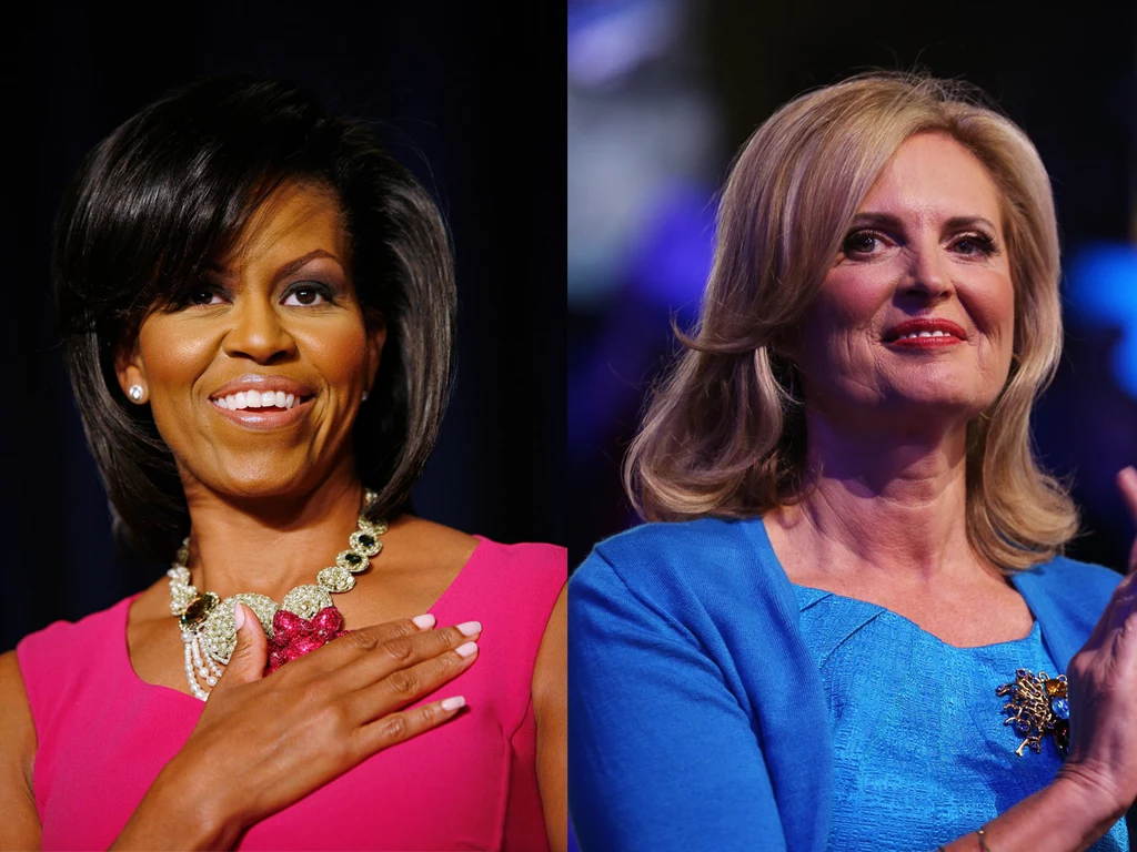 W organizowanym od 1992 roku, konkursie magazynu Family Circle na najlepsze prezydenckie ciasteczko, Michelle Obama pokonała Ann Romney. Czytelniczki bardziej doceniły jej ciasteczka z czarną i białą czekoladą niż łakocie z cukiereczkami M&Ms Ann Romney W organizowanym od 1992 roku, konkursie magazynu Family Circle na najlepsze prezydenckie ciasteczko, Michelle Obama pokonała Ann Romney. Czytelniczki bardziej doceniły jej ciasteczka z czarną i białą czekoladą niż łakocie z cukiereczkami M&Ms Ann Romney