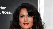 Salma Hayek w sukience projektu Valentino