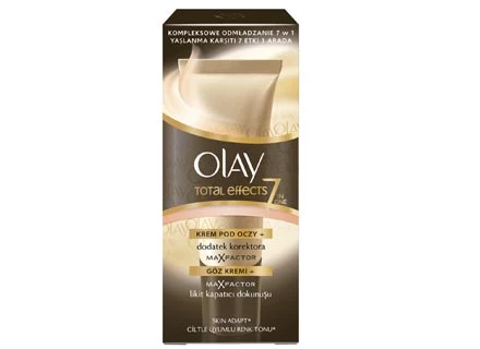 OLAY Total Effects krem pod oczy z dodatkiem korektora Max Factor. 