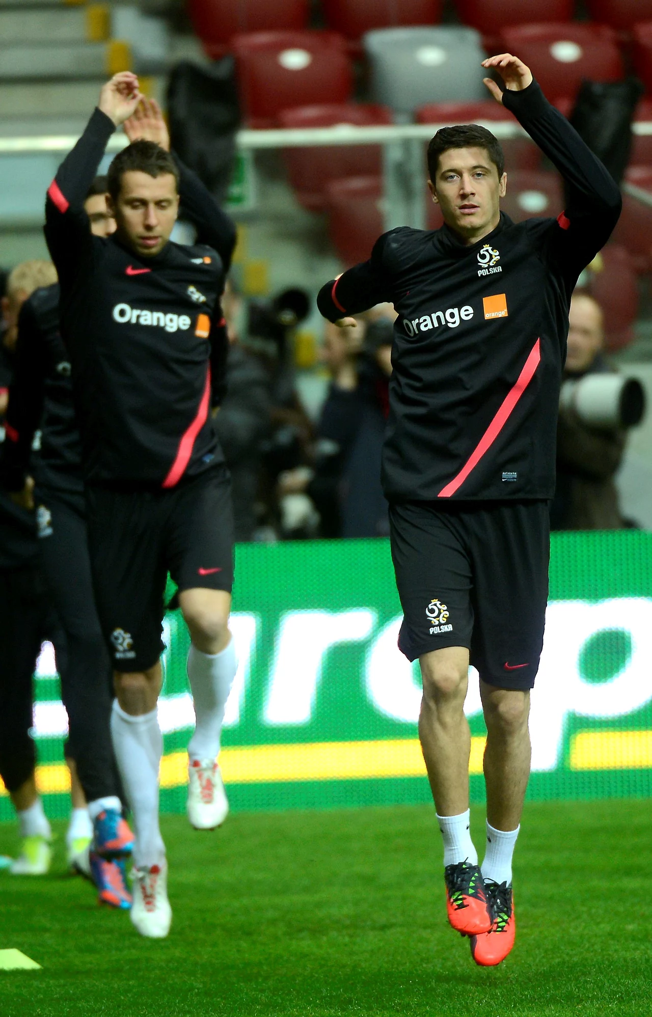 Trening Orłów na Stadionie Narodowym w Warszawie Trening Orłów na Stadionie Narodowym w Warszawie