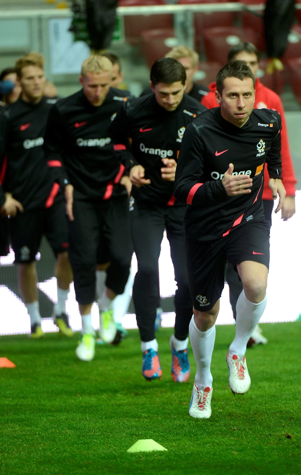 Trening Orłów na Stadionie Narodowym w Warszawie Trening Orłów na Stadionie Narodowym w Warszawie