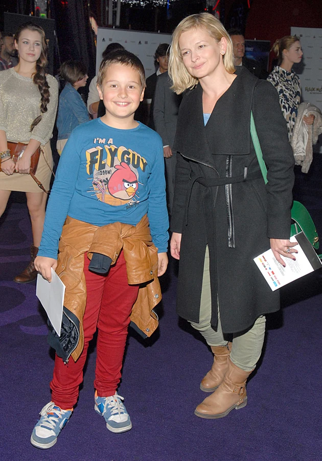 Dominika Ostałowska z synem Hubertem Dominika Ostałowska z synem Hubertem