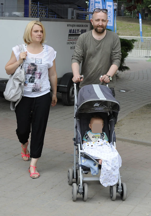 Ania Dąbrowska i Paweł Jóźwicki z synem Ania Dąbrowska i Paweł Jóźwicki z synem