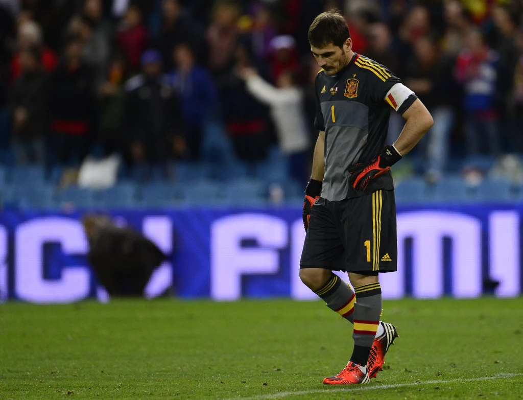 Iker Casillas po meczu z Francją nie miał zadowolonej miny