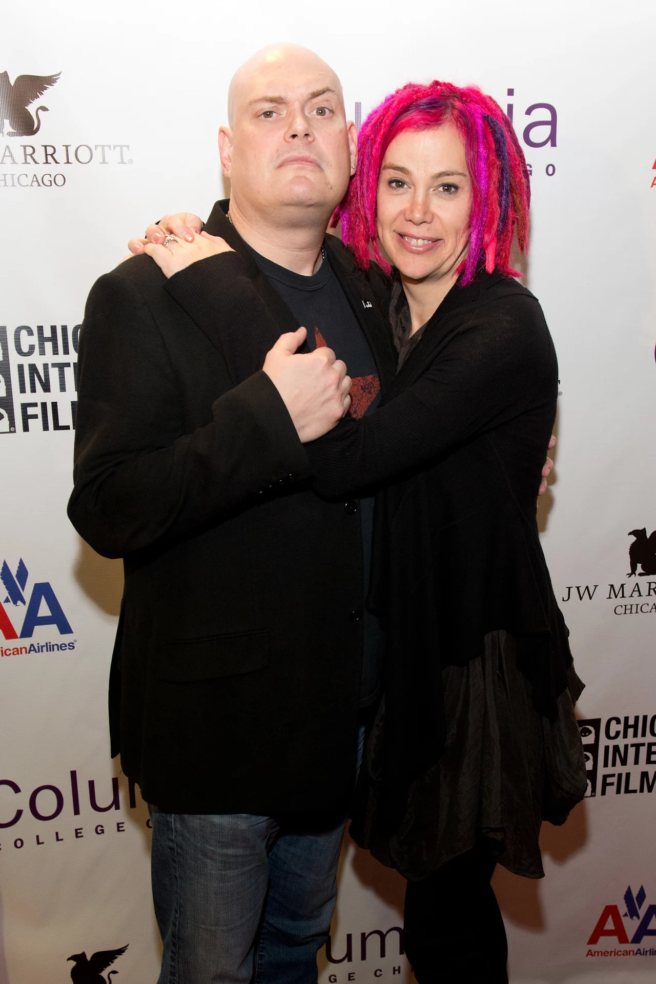 Takim kolorem włosów Lana Wachowski zwraca na siebie uwagę Takim kolorem włosów Lana Wachowski zwraca na siebie uwagę