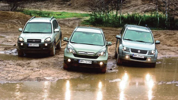 Tucson: idealny na co dzień, CR-V: komfortowa, ale droga, Grand Vitara: najbardziej terenowa.