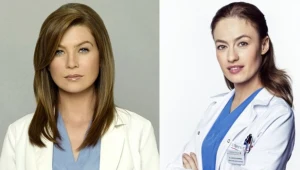 Alicja Szymańska (Magdalena Różczka) - główna bohaterka "Lekarzy" i Meredith Grey (Ellen Pompeo) - pierwszoplanowa postać w "Chirurgach".