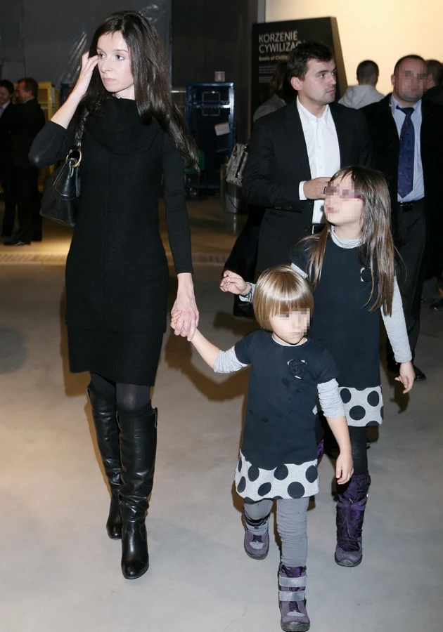 Marta Kaczyńska z córkami, Marcin Dubieniecki Marta Kaczyńska z córkami, Marcin Dubieniecki