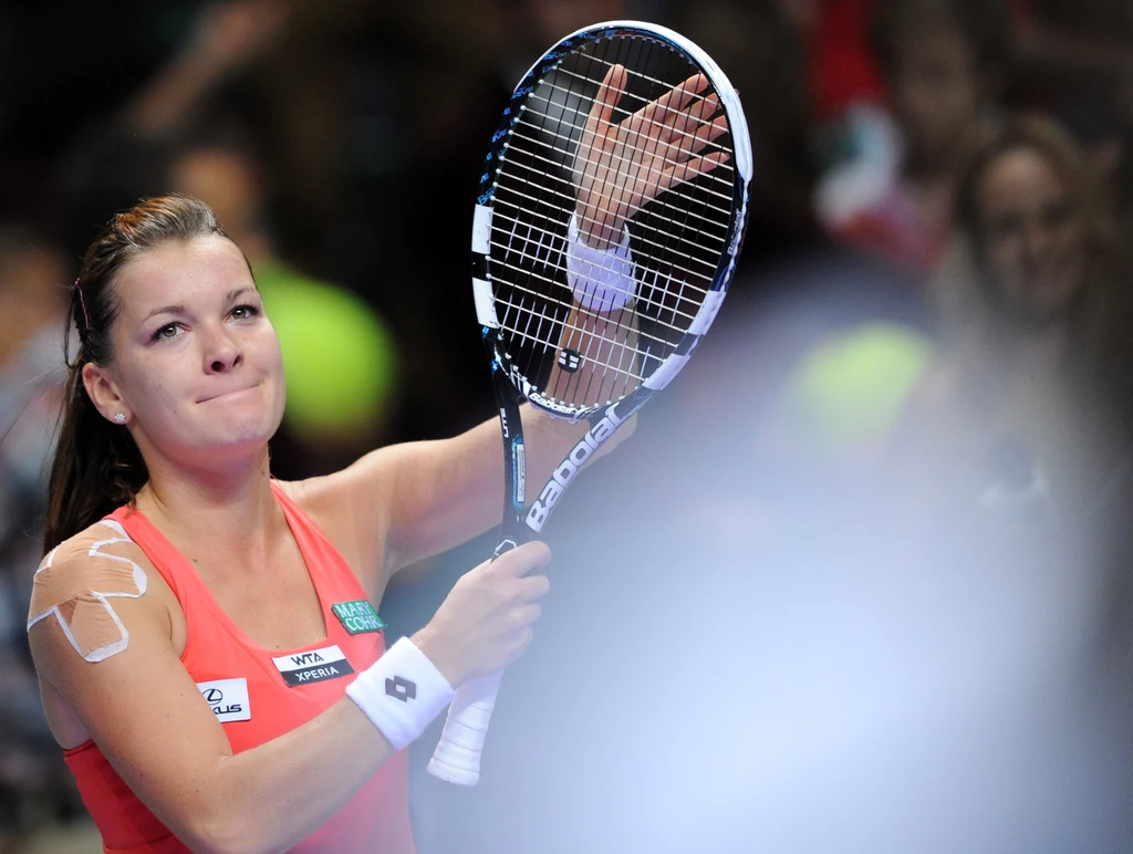 Agnieszka Radwańska po wygranym meczu z Sarą Errani