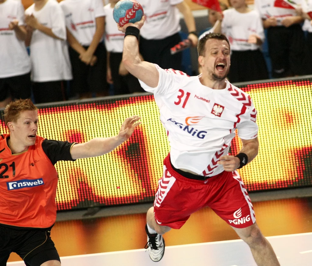 W akcji gracz reprezentacji Polski Michał Kubisztal