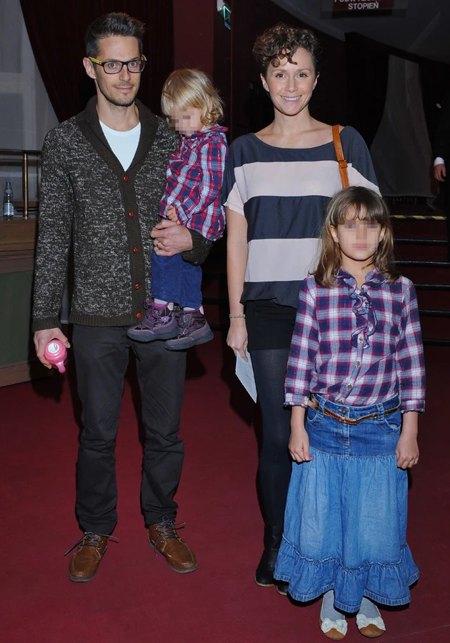 Maciej Szaciłło, Monika Mrozowska z córkami Maciej Szaciłło, Monika Mrozowska z córkami