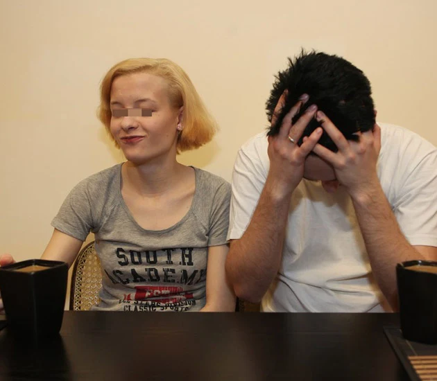 Katarzyna W. z mężem