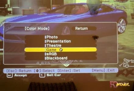 EMP-S4 - menu i gra "Need For Speed: Most Wanted"