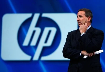 CEO Hewlett-Packard, Mark Hurd, podczas swojego keynote na Oracle Open World. Czy Dell dogoni HP?