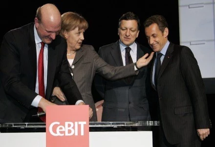 Ballmer, Merkel, Baroso i Sakrozy - oficjalne otwarcie targów CeBIT