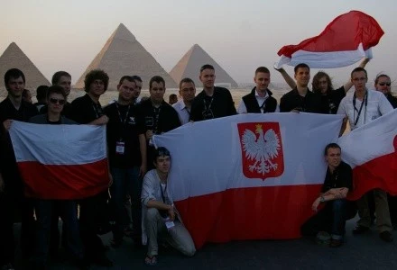 Częś polskiego zespołu studentów - minuty przed rozpoczęciem ceremoni zamknięcia