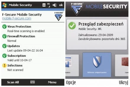 Pakiet zabezpieczający do smartfonów F-secure Mobile Security 5 Pakiet zabezpieczający do smartfonów F-secure Mobile Security 5