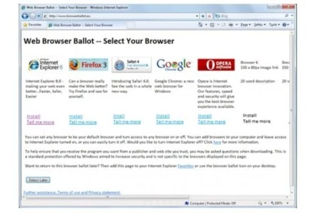 Ten ekran wyboru przeglądarki nie podoba się Operze Ten ekran wyboru przeglądarki nie podoba się Operze