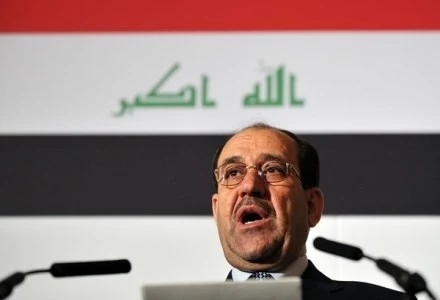 Premier Nuri al-Maliki podczas przemówienia w Londynie Premier Nuri al-Maliki podczas przemówienia w Londynie