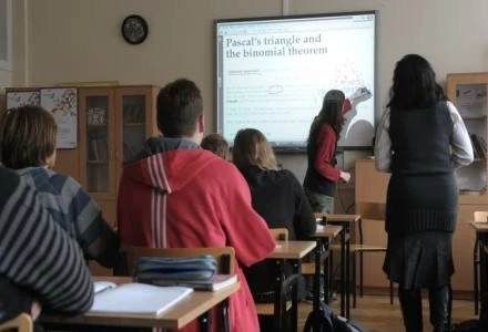 Zespół szkół im. B.Prusa w W-wie - lekcja matematyki