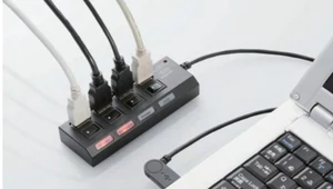 Hub USB z dodatkowymi włącznikami