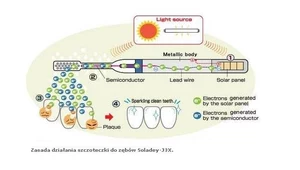 Schemat "solarnej" szczoteczki fot. kk-shiken.co.jp