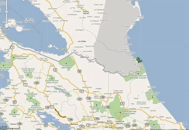 Incydent nad jeziorem San Juan wywołał materiał kartograficzny Google'a Incydent nad jeziorem San Juan wywołał materiał kartograficzny Google'a